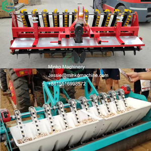 Tracción de tractor de maceta de ajo con zanjas Aplicar fertilizante Máquina de plantación de ajo de 12 filas - Product Image 6