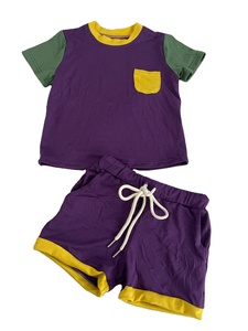 Set di Abbigliamento Casual per Bambini con Stampa Personalizzata di Fragole, in Morbido Tessuto di Bambù Lavorato a Maglia, Traspirante, con Maglietta a Maniche Corte e Pantaloncini - Product Image 4