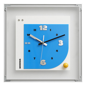 Wozoom <b>Wall</b> <b>Clock</b> Square Battery Powered <b>Silent</b> Modern Design Living Room Decor - Product Image 5