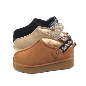 Chaussures d'intérieur en fourrure pour femmes, <span class=keywords><strong>style</strong></span> ethnique, pour Uggs, hiver, nouvelles bottes de neige confortables et luxueuses - Product Image 5