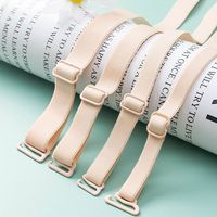 Accessoires intimes Bretelles de sous-vêtements Brillant Bande élastique Femmes Bretelles de soutien-gorge en peluche antidérapantes