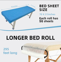 Machine automatique de fabrication de draps de massage jetables non tissés perforés en rouleau pour spa et salon de beauté