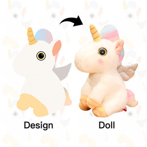 Hoge Kwaliteit Geschenken Custom Pluche Knuffel Eenhoorn Speelgoed Pop Eenhoorn Knuffel Zacht Gevulde Regenboog Eenhoorn Pop - Product Image 5