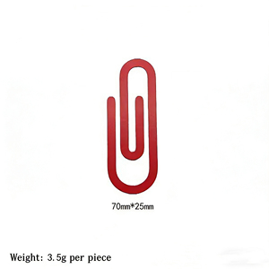 ML Marque-page métallique robuste, Pince à papier grande taille, Pince de reliure étudiante colorée et mignonne, Agrafe courbée, Distributeur de pinces transfrontalières - Product Image 5