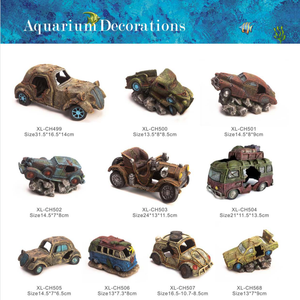 Decorazione per Acquario in Resina, Tubo per Pompa d'Aria, Auto Abbandonata, Decorazione per Vasca dei Pesci - Product Image 6