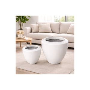 Pots à fleurs en fibre de verre à prix de gros, plusieurs tailles, pots de jardin pour usage extérieur, fabriqués au Vietnam - Product Image 1