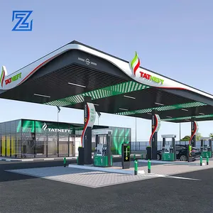 معدات إنشاء محطة وقود لمحطة بنزين مع مخصص