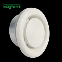 Diffuseur d'air circulaire en acier réglable pour plafond, grille de sortie d'air CVC, ventilation, taille personnalisée, vente en gros d'usine