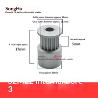 Poulie de distribution SONGHU SH-HTPA22S2M040-K-P3 en aluminium, roue synchrone à 22 dents, engrenage de moteur avec options 6 trous, OEM en stock
