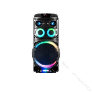 AVCROWNS CH-159 15-Inch RGB ışık Karaoke hoparlörü yüksek sadakat ses AUX FM TWS fonksiyonları özel AC güç açık hoparlör - Product Image 4