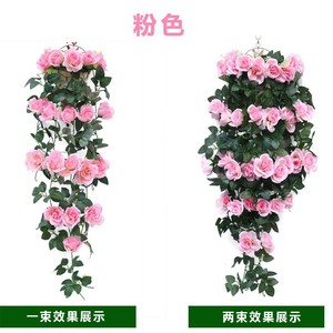 Décorations murales en fleurs de soie, roses artificielles, 30 cm de largeur, 100 cm de longueur, pour salon, de la marque Old Farmer Plants. - Product Image 5