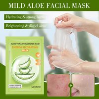 Le masque facial d'hydratation énergétique de marque privée 30gx5 Aloe Vera et acide hyaluronique revitalise la peau terne