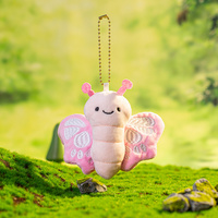Peluche souple personnalisée ravageur papillon abeille escargot cigale porte-clés souple peluche cadeau