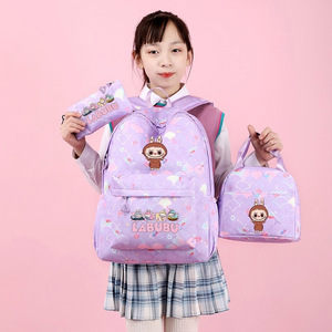 Phim hoạt hình Bubu Ba lô đặt 3-mảnh phim hoạt hình trường bó (bookbag + ăn trưa túi + bút chì trường hợp) cho học sinh - Product Image 5
