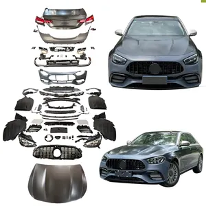 Paraurti corpo classe E W213 aggiornamento E63 1:1 parti del corpo per E200 E300 E250 vecchio al nuovo BodyKit fanale posteriore faro W213 paraurti auto