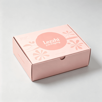 Boîte d'expédition en papier écologique fabriquée en Chine, emballage personnalisé, boîte pliante en carton ondulé E Flute recyclable avec logo