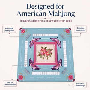 Tappetino da gioco in pelle per Mahjong americano, copertura personalizzata stampata per tavolo da Mahjong, superficie di gioco per Mahjong - Product Image 4