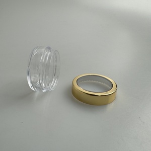Oferta de bajo precio: Tarro de lujo transparente de plástico con purpurina para sombra de ojos en polvo suelto, con tapa de ventana. - Product Image 4