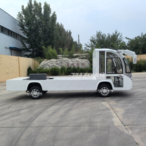 Compact Electric <b>Flatbed</b> Utility <b>Truck</b> Closed Driver Cabin Warehouse Delivery Vehicle - Product Image 4