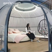 Pc 돔 집 좋은 품질 투명한 단단한 플라스틱 유리제 명확한 PC glamping를 위한 폴리탄산염 돔 집 리조트 천막