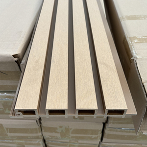 Prezzo di fabbrica WPC scanalato pannello parete esterna esterna pannelli rivestimento parete esterna - Product Image 6