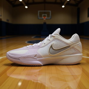 Zapatillas de baloncesto Nike Gt Cut Cross para hombre, color blanco y rosa, parte superior de malla, suela de goma, entresuela de EVA, ropa deportiva de verano - Product Image 2
