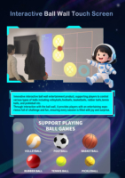 Système de jeu XOX à projection interactive infrarouge amusante d'intérieur 0.3 Ms Instant Respond Interactive Digital Tic-tac-toe Soccer Wall