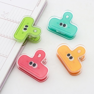 <span class=keywords><strong>Clip</strong></span> para tarjetas fotográficas de acrílico de primera calidad, papelería y oficina escolar divertida impresa personalizada, Clips de papelería para archivador de plástico - Product Image 2