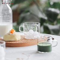 Artisan classique mini tasse à café en verre borosilicate résistant à la chaleur