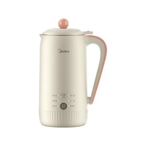 Máquina para hacer leche de soja Midea, minibatidora eléctrica multifuncional de 0,6-0,8 l con función de reserva, color albaricoque claro - Product Image 1