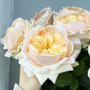 Rosa Artificial Naranja <span class=keywords><strong>de</strong></span> Tacto Real, <span class=keywords><strong>Tallo</strong></span> Único, Tamaño Grande, Decoraciones para Bodas y San Valentín, <span class=keywords><strong>Rosas</strong></span> <span class=keywords><strong>de</strong></span> Larga Duración, <span class=keywords><strong>Precio</strong></span> Razonable - Product Image 3