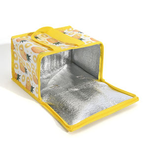 इन्सुलेटेड बड़े क्षमता वाले लाल थर्मल टेकअवे इन्सुलेशन कूलिंग बैग पिकनिक के लिए उच्च गुणवत्ता वाले पोर्टेबल कूलर लंच बॉक्स बैग - Product Image 1