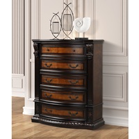 Meubles de chambre à coucher en bois massif sculpté, lit king size et queen size, ensemble de chambre à coucher WA193