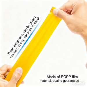 공장에서 만든 베이지색 판지 씰링 테이프 고강도 아크릴 단면 물류 포장 테이프 48MM 50MM 72MM 너비 - Product Image 3