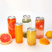 Couvercle à clipser anti-fuite en PET transparent de qualité alimentaire pour canettes de soda, café, jus et thé