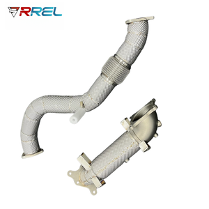 ระบบท่อไอเสียสแตนเลสสตีลสำหรับรถแข่ง รุ่น Downpipe สำหรับ <span class=keywords><strong>Civic</strong></span> TYPE-R FL5 2.0T 1.5T ปี 2021-2024 หนา 1.5 มม. ขัดเงาแบบกระจก - Product Image 6