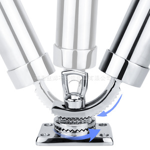 Shining Fishing <b>Rod</b> <b>Holder</b> 316 Stainless Steel Swivel Deck Mount Universal Turret Bracket - Product Image 2