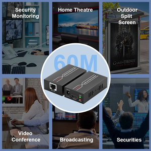 1080p60hz <span class=keywords><strong>HDMI</strong></span> Extender 196ft 60m trên Cat6/7 cáp Ethernet Full HD <span class=keywords><strong>HDMI</strong></span> <span class=keywords><strong>1.3</strong></span> âm thanh video máy phát và máy thu - Product Image 6
