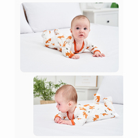 Ensemble 3 pièces unisexe pour bébé : barboteuse à pieds et bonnet – Imprimés licorne et pois, plusieurs couleurs disponibles pour nouveau-nés