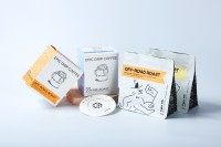 Sacs à café refermables à fond plat recyclables avec valve de dégazage, protection solaire, stratifiés AL+PET+PE pour le stockage du café moulu