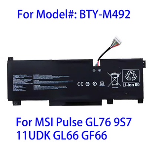 Batería de ordenador portátil de calidad OEM 11,4 para <span class=keywords><strong>MSI</strong></span> Pulse GL76 9S7 11UDK <span class=keywords><strong>GL66</strong></span> GF66 V 53.5WH - Product Image 2