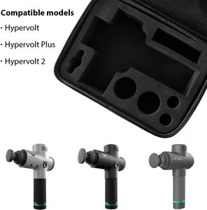 Estuche Rígido de Gamuza Taessv <span class=keywords><strong>Hyperice</strong></span>/Plus con 5 Ranuras para Accesorios, Impermeable, Antigolpes, Bolsa de Almacenamiento Portátil para Dispositivos de Masaje, Color Negro - Product Image 5