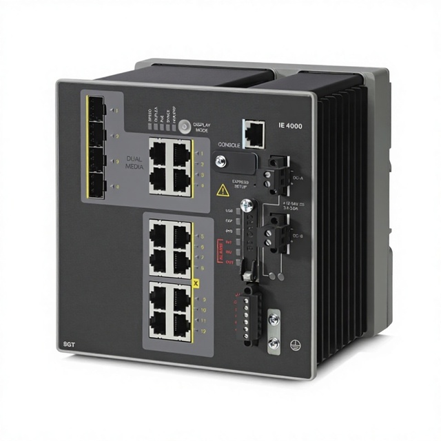 Original New Industrial Ethernet Switch 8 FE Copper Poe+ and 2*GE SFP Enterprise Level Switch