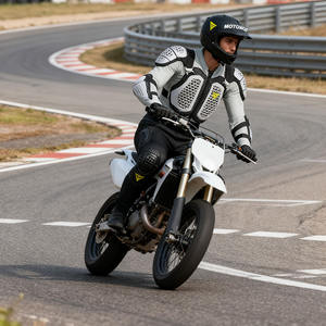 أول سترة أمان من الألياف للدراجات النارية ، بنطال لركوب الدراجات ، بدلة درع واقي للرجال ، قميص موتوكروس - Product Image 1