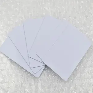 200 pièces/boîte Cr80 taille 0.76mm PVC carte-cadeau blanc vierge