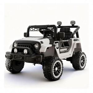 Voiture électrique personnalisée pour enfants, jouet durable en plastique ABS, avec lumières LED, klaxon, musique, télécommande, pour l'extérieur - Product Image 1
