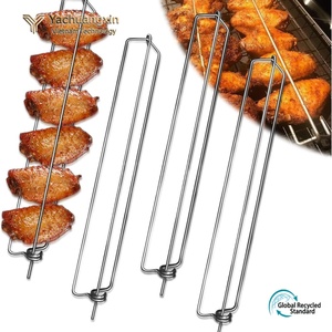 Stainless Steel BBQ Skewers For Chicken Wings <b>Grill</b> Accessories <b>Outdoor</b> Cooking Tools - Product Image 4
