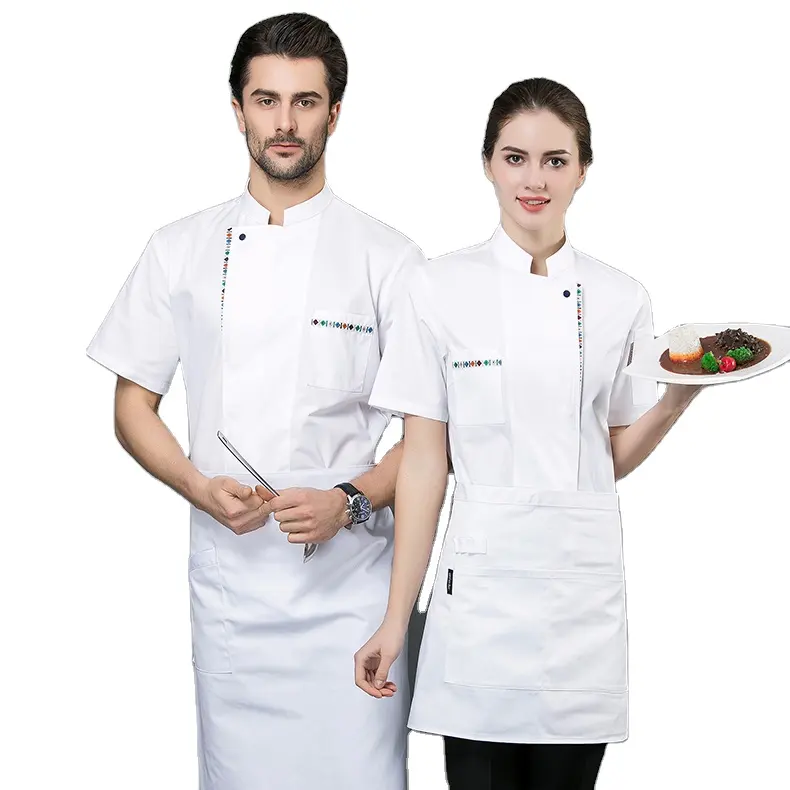 Hotel chef's work clothes Men's long sleeve autumn and winter clothes Chinese style bakery back kitchen canteen dining uniform
