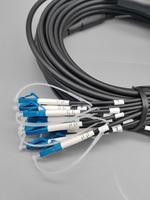 Kabel Serat Optik Lapis Baja 12 Core OS2 Single Mode LC ke LC Simplex Outdoor Patch Cord 6.0mm LSZH Anti-rodent Assembly