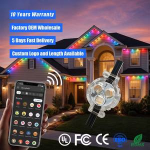 Rgbw 12V 24V 36V Track <b>Point</b> <b>Lights</b> UCS2904 Wifi Controller IP68 Permanent Christmas Lighting - Product Image 1